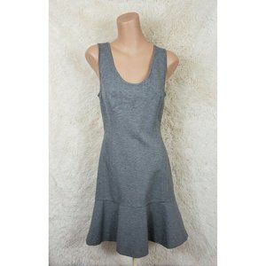 Banana Republic Women's Size 6 Dress Fit Flare Sleeveless Back Zipper Gray G